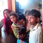 Widow and children of the Siddique Masih, slain for his faith on June 22, 2026 in Gohar Chak No. 8 village, Pakistan. (Courtesy of Saleem Ghouri)
