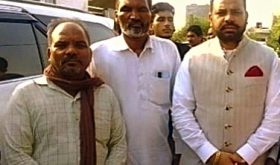 Pastor Prakash Singh (L), Pastor Puran Shafri (center) and Jatinder Masih Gaurav of the Punjab State Minority Commission. (Morning Star News)